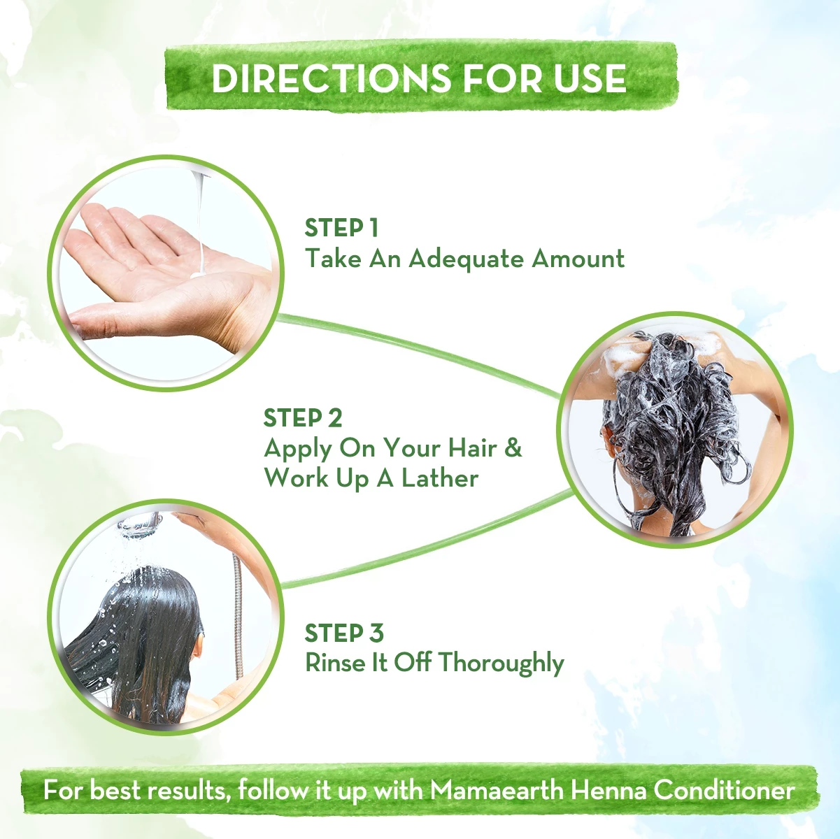 Henna Shampoo with Henna and Deep Roast Coffee for Premature Greying, 250 ml-5.webp